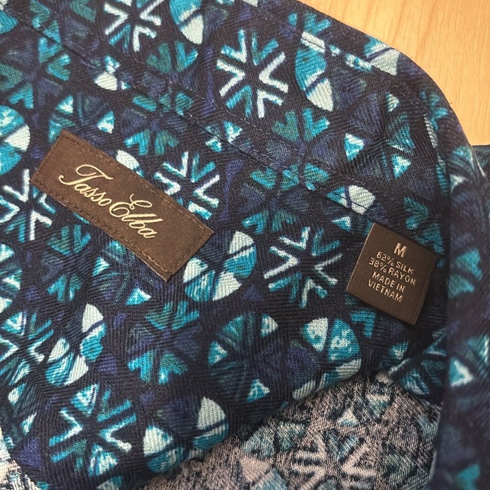 Blue Patterned Button Down - image 2